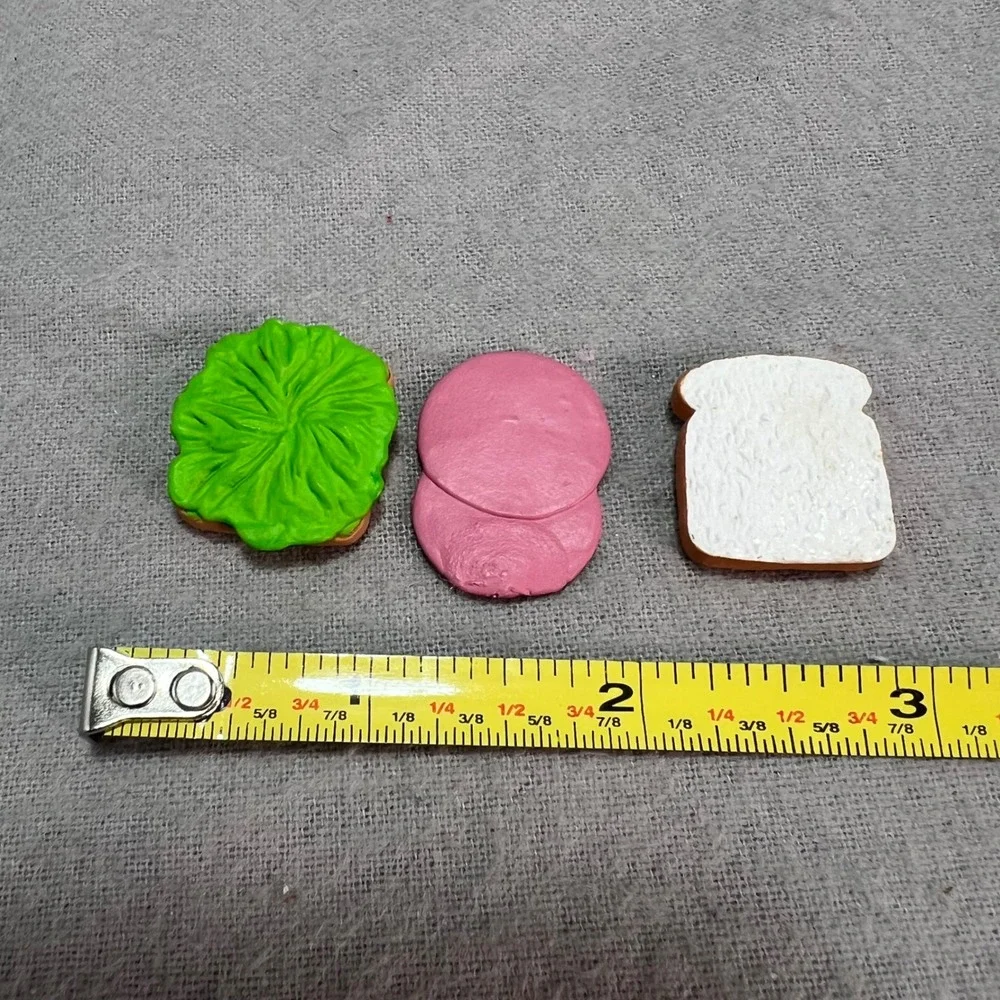 Vintage Tyco Kitchen Littles Food Mini Mart BOLOGNA SANDWICH Grocery Barbie RARE